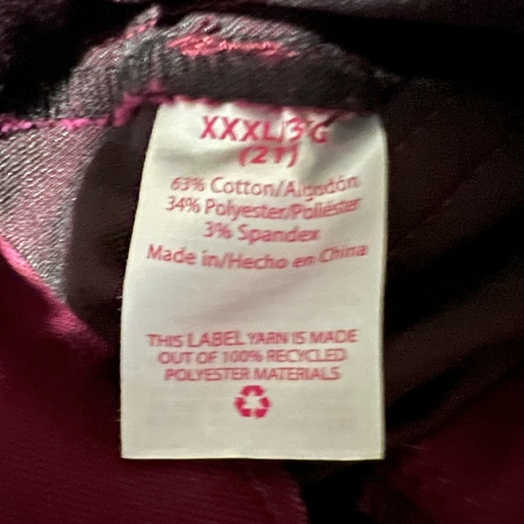 NOBO Women’s 3X (21) Super High Rise Burgundy Jeans - Picture 4 of 4